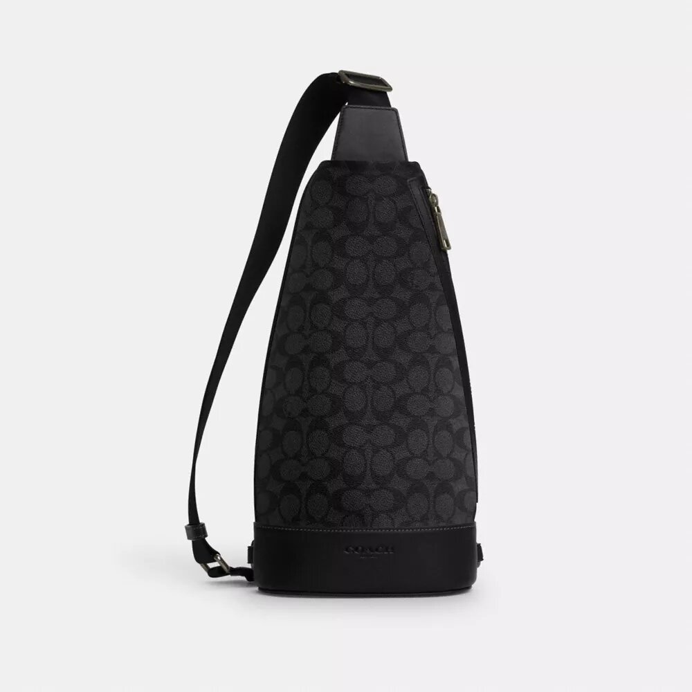 Mochila bandolera Dominic en Signature Canvas