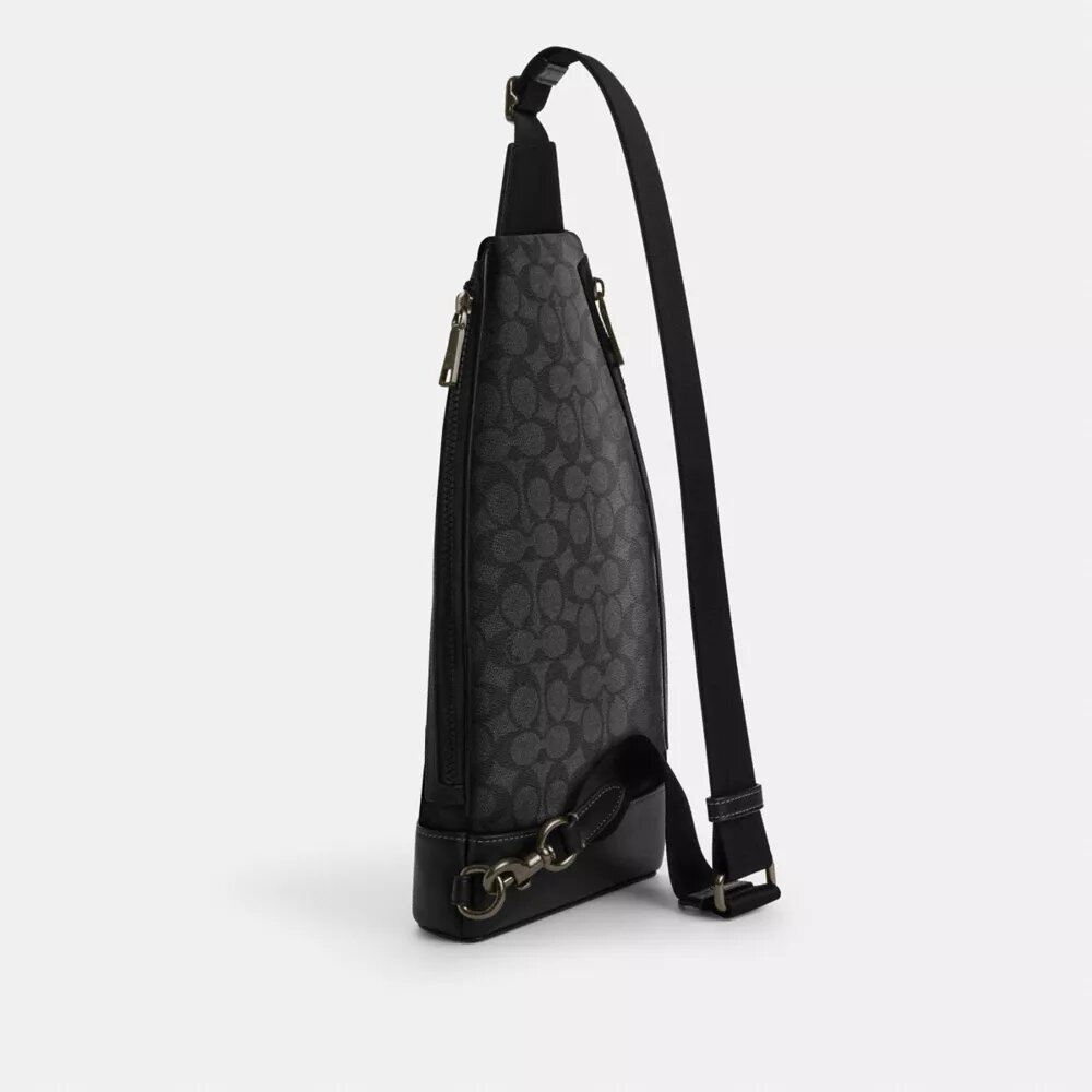 Mochila bandolera Dominic en Signature Canvas
