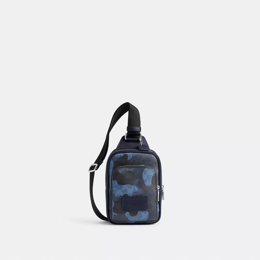 Mochila bandolera Racer con estampado de camuflaje Signature
