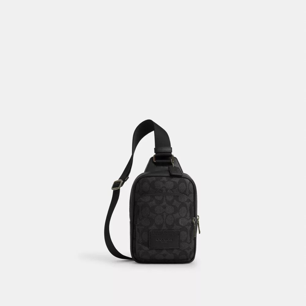 Mochila bandolera Racer en Signature Canvas