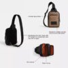 Mochila bandolera Racer en Signature Canvas