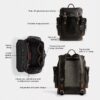 Mochila Hitch en piel «Loved»