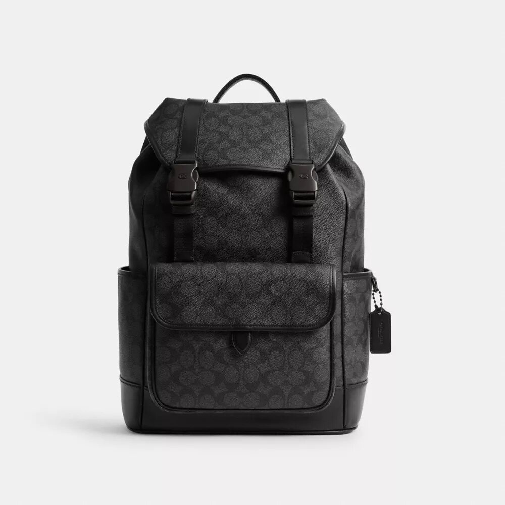 Mochila League con solapa en Signature Canvas