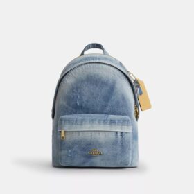 Mochila pequeña Taylor en denim desgastado