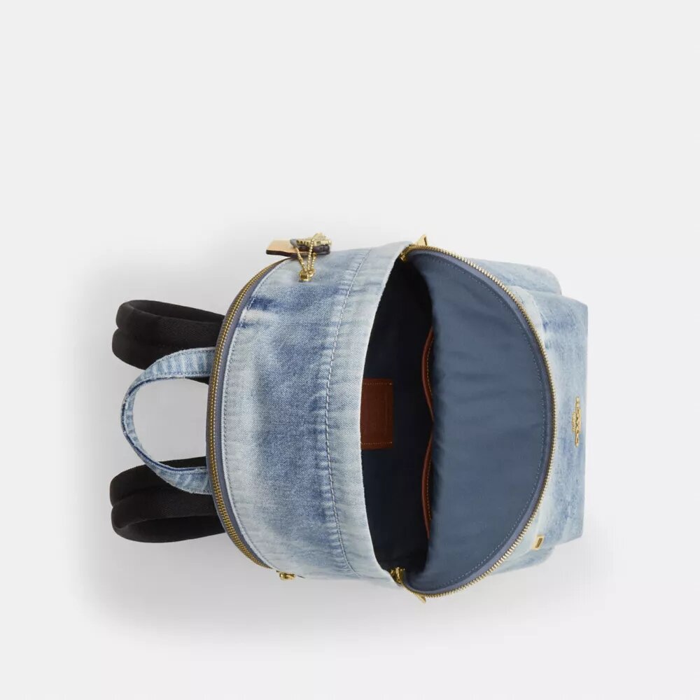 Mochila pequeña Taylor en denim desgastado