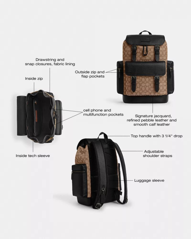 Mochila Sprint en jacquard exclusivo