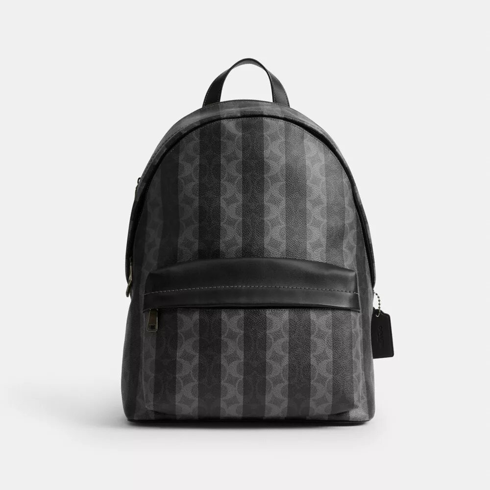 Mochila Taylor en Signature Canvas con rayas