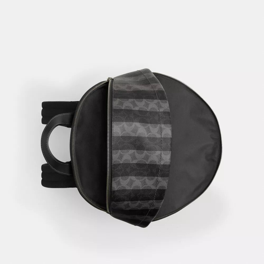 Mochila Taylor en Signature Canvas con rayas