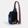 mochila tipo bandolera «Racer» con correas a rayas «Varsity»