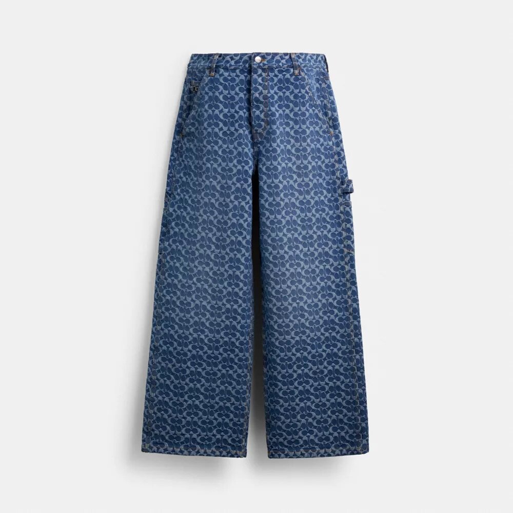 Pantalones de carpintero de denim exclusivos en algodón orgánico