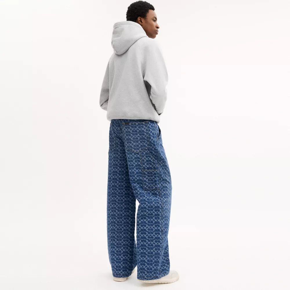 Pantalones de carpintero de denim exclusivos en algodón orgánico