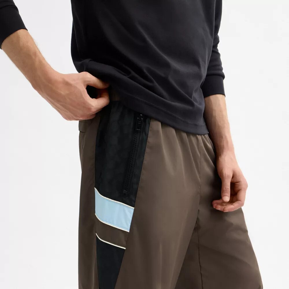 Pantalones de chándal de pierna recta en Poliéster reciclado