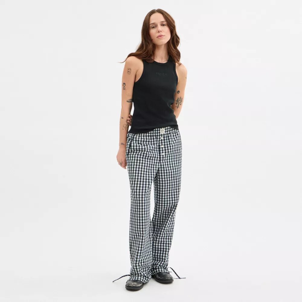 Pantalones de cuadros vichy de Coachtopia