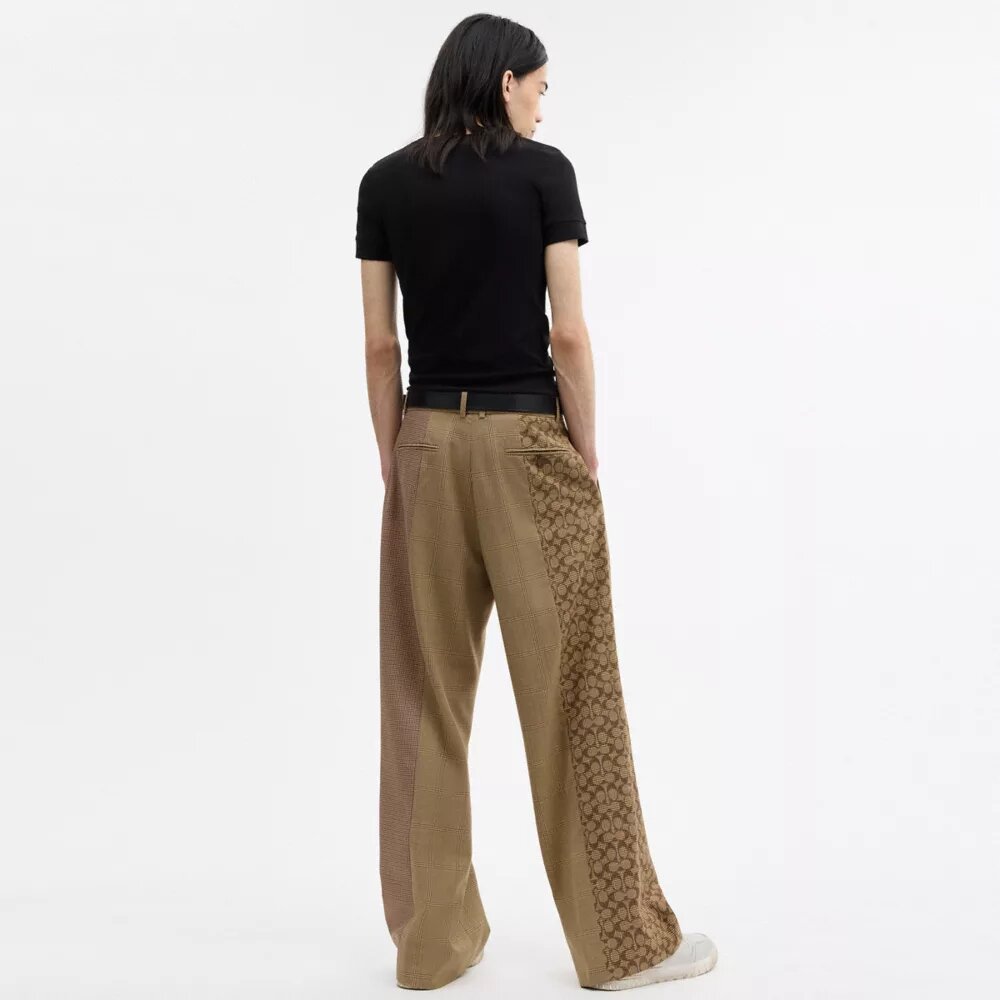 Pantalones «Mashup» teñidos en hilo
