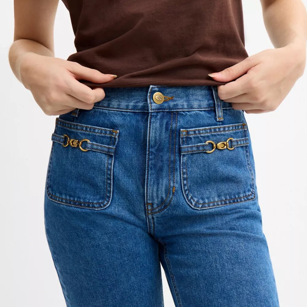 Pantalones vaqueros «Sculpted C» de algodón orgánico