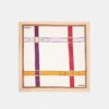 Pañuelo cuadrado de seda con estampado de cinturón «trompe l’oeil»