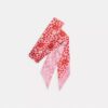 Pañuelo estrecho de seda con estampado floral «Country Club»