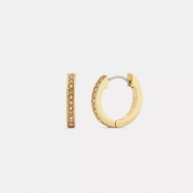 Pendientes de aro con perlas
