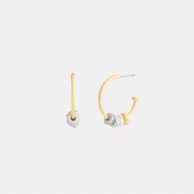 Pendientes de aro con rondelles mixtas