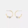 Pendientes de aro con rondelles mixtas