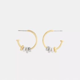 Pendientes de aro con rondelles mixtas