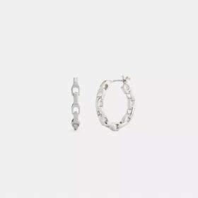 Pendientes de aro pequeños «Linked C»