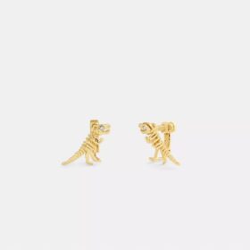 Pendientes de clip con diseño esquelético de Rexy