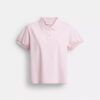 Polos encogidos con el logotipo «Coach Script» en algodón orgánico