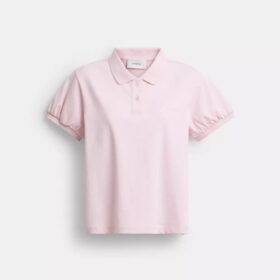 Polos encogidos con el logotipo «Coach Script» en algodón orgánico