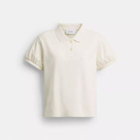 Polos encogidos con el logotipo «Coach Script» en algodón orgánico