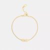 Pulsera de perlas cúbicas con rondelles
