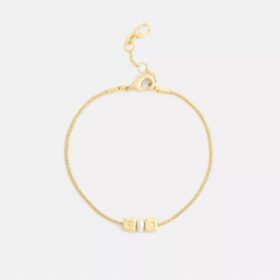 Pulsera de perlas cúbicas con rondelles