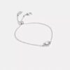 Pulsera deslizante con corazón y halo