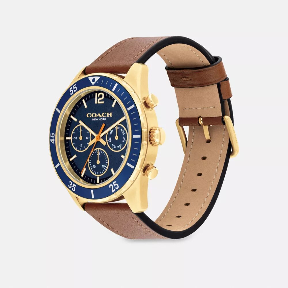Reloj cronógrafo Cole, 44 mm