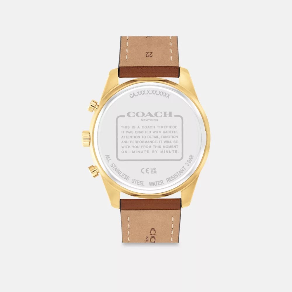 Reloj cronógrafo Cole, 44 mm