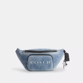 Riñonera Travis 35 en denim desgastado con Charms