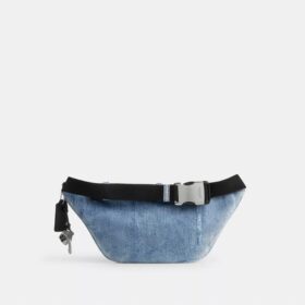 Riñonera Travis 35 en denim desgastado con Charms