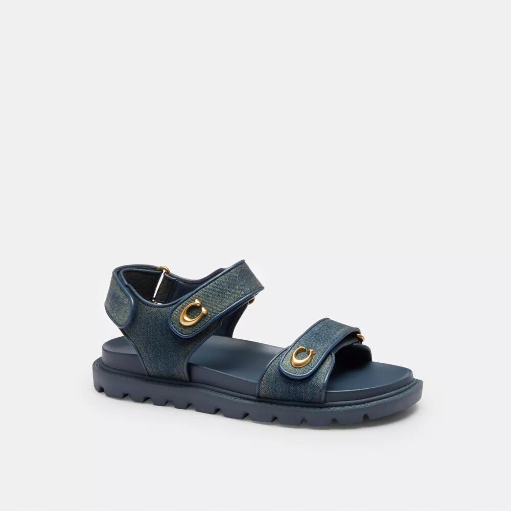 Sandalias Brynn en denim desgastado