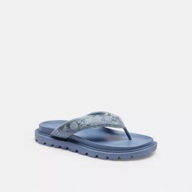 Sandalias Brynn en denim exclusivo con cristales