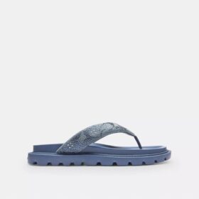 Sandalias Brynn en denim exclusivo con cristales