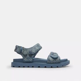 Sandalias Brynn en denim exclusivo con cristales