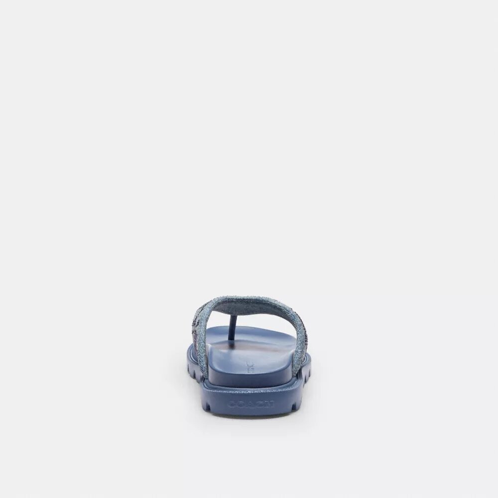 Sandalias Brynn en denim exclusivo con cristales