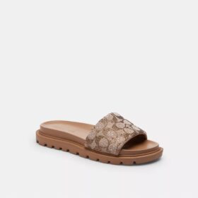 Sandalias Brynn Slide en jacquard con cristales característico