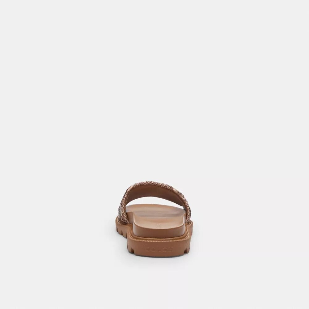 Sandalias Brynn Slide en jacquard con cristales característico