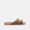 Sandalias con hebilla en jacquard exclusivo
