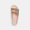 Sandalias con hebilla en jacquard exclusivo