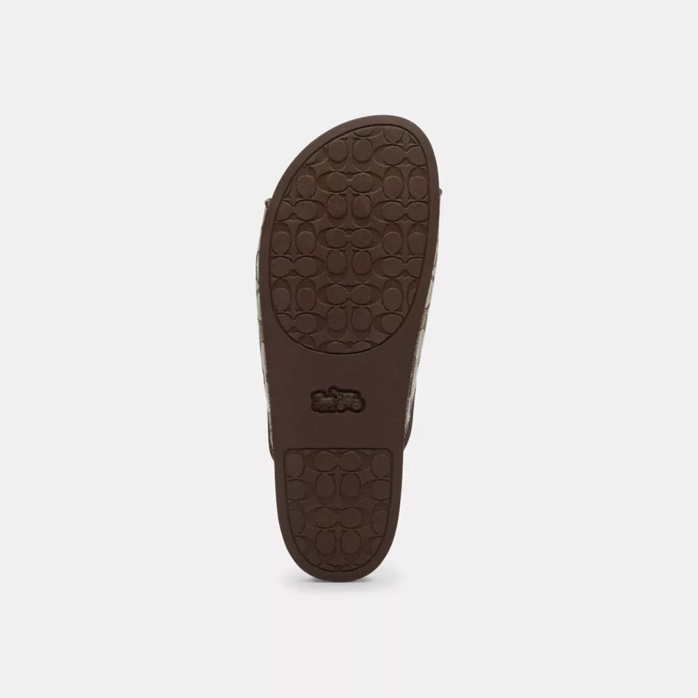 Sandalias con hebilla en jacquard exclusivo