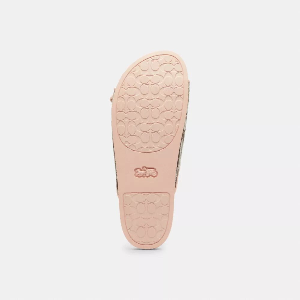 Sandalias con hebilla en jacquard exclusivo