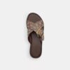 Sandalias con hebilla entrecruzada en jacquard exclusivo