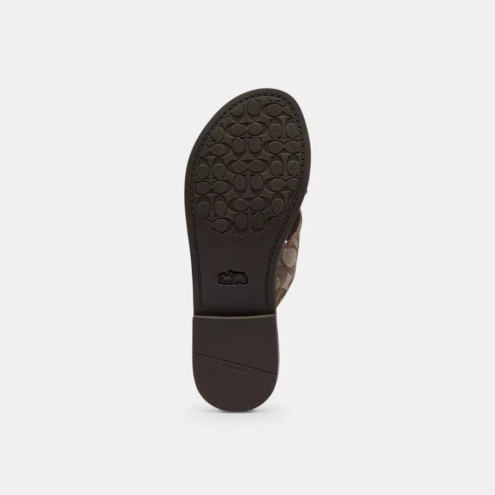 Sandalias con hebilla entrecruzada en jacquard exclusivo